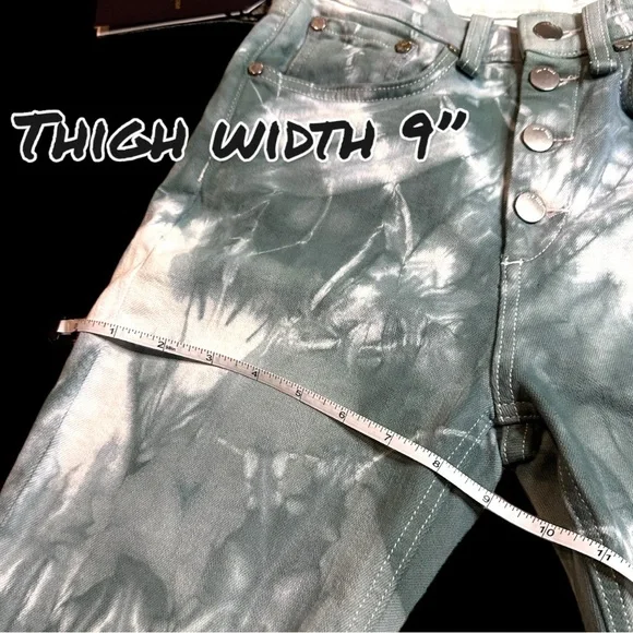 🎉HP!🎉 Orig. NWT White High Rise Ankle Skinny now in Sage design. Size 26 - Picture 9 of 12